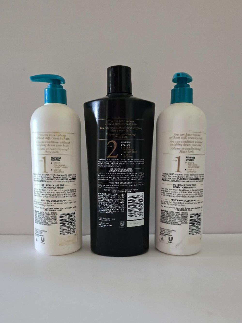 Tresemme Beautiful Volume Reverse System Steps 1 & 2 Shampoo & Conditioner - Picture 2 of 3